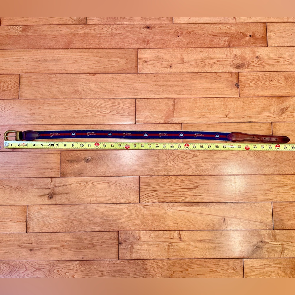 Men’s Canvas & Leather Belt (Size 34/85): The Greenbrier, America’s Resort - Picture 12 of 12